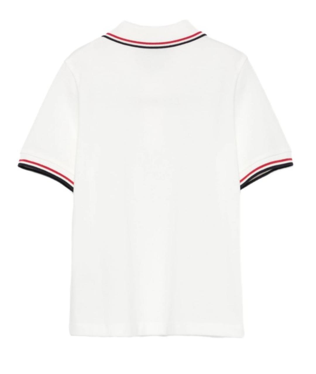 MONCLER KIDS Белый хлопковый детская футболка / топ, фото 2