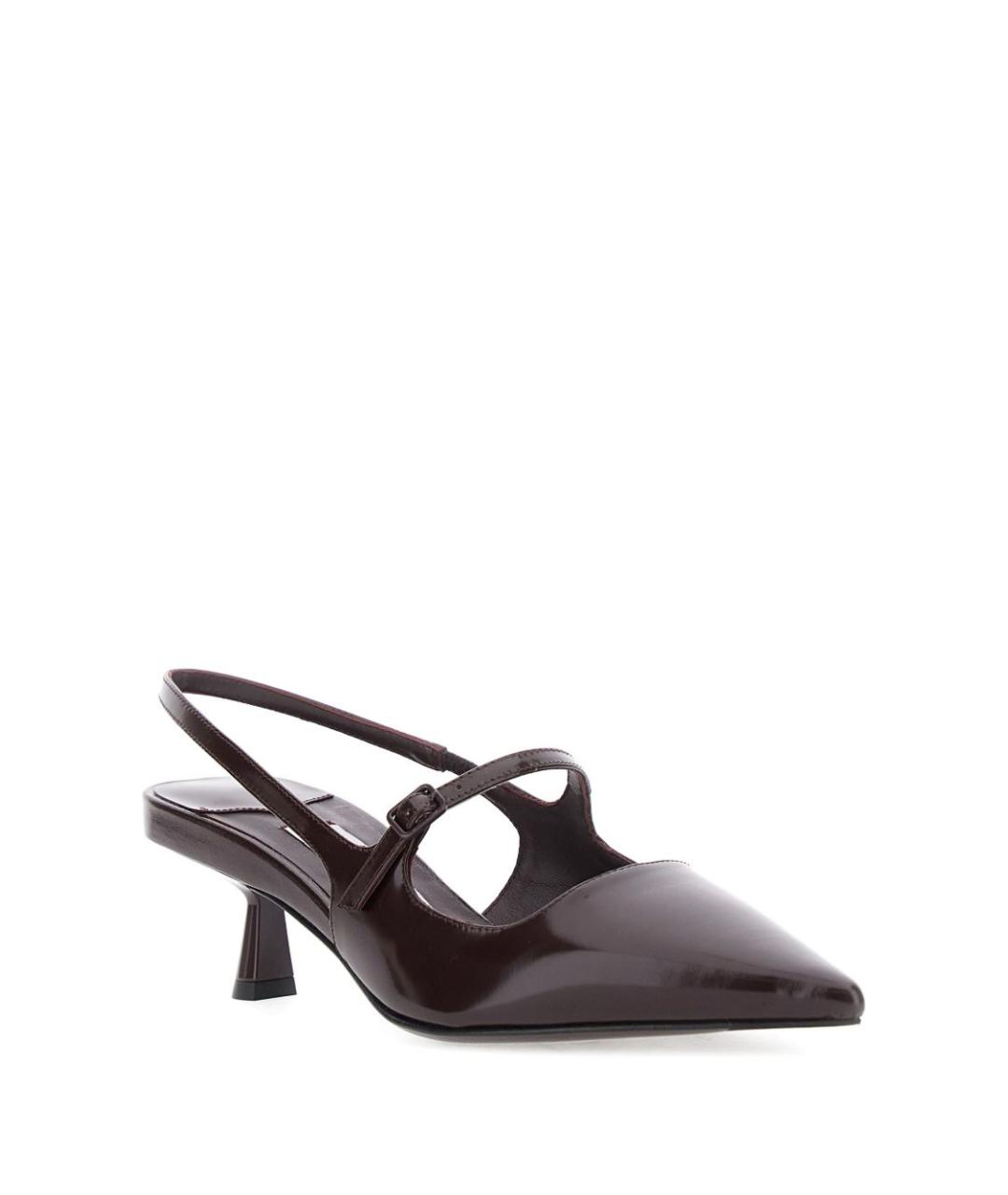 JIMMY CHOO Коричневые кожаные босоножки, фото 2