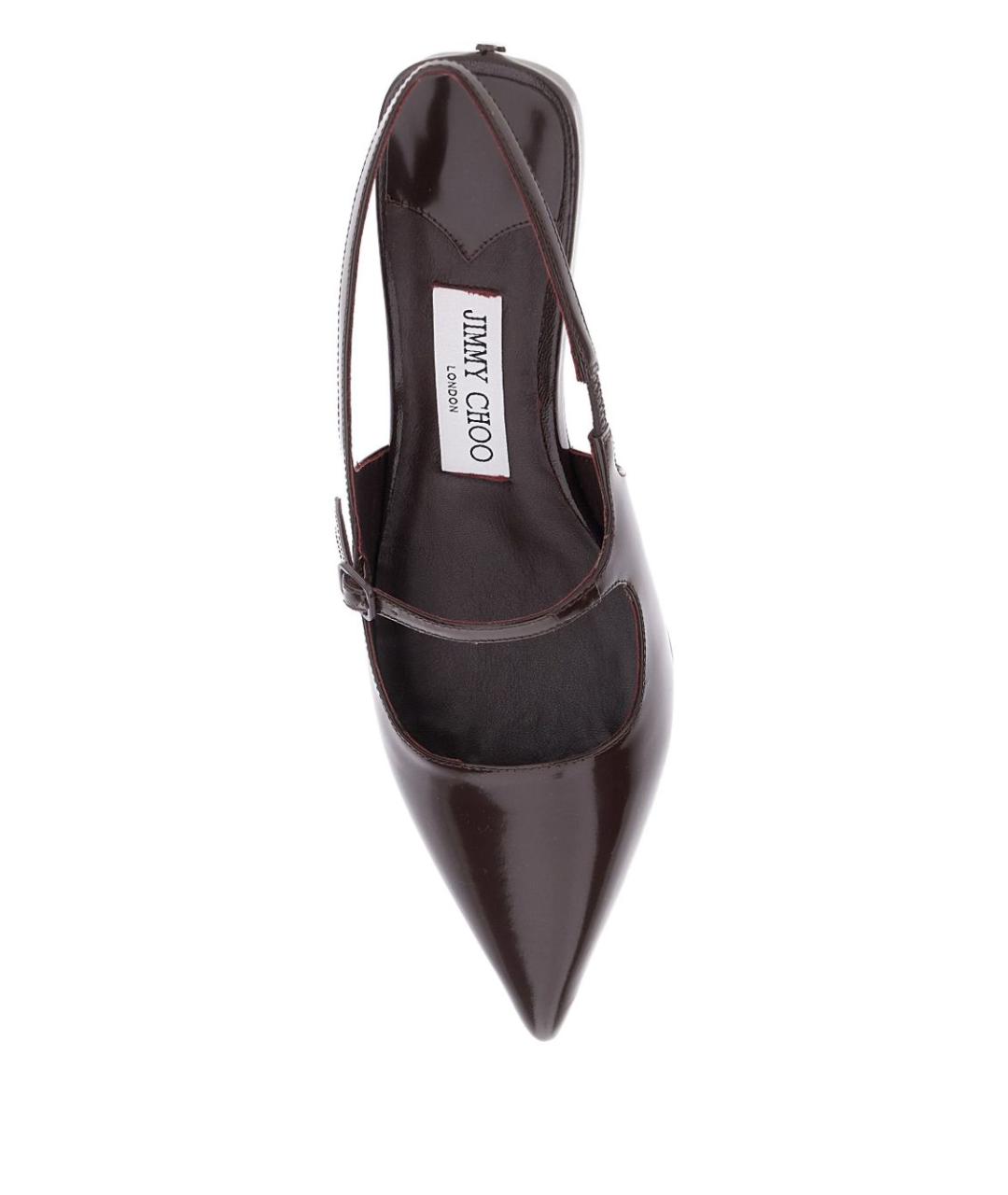 JIMMY CHOO Коричневые кожаные босоножки, фото 4