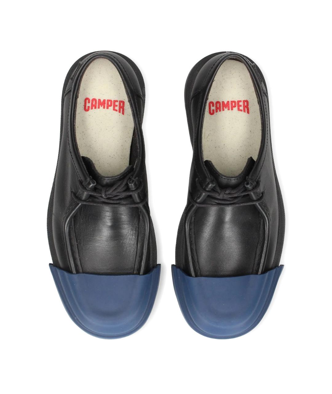 CAMPER Черные кожаные брогги и оксфорды, фото 4