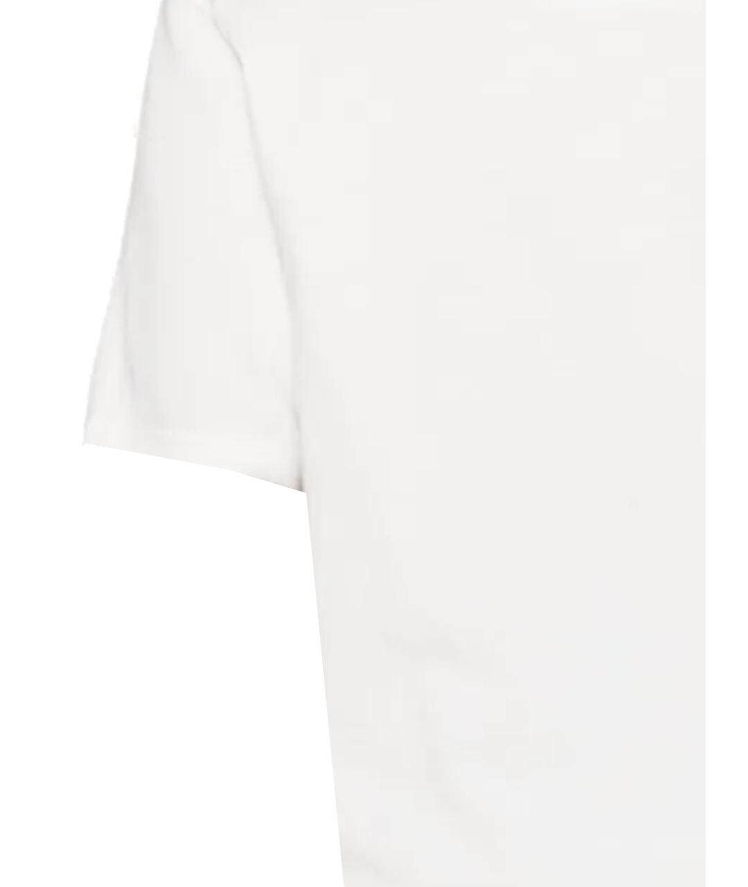JIL SANDER Белая хлопковая футболка, фото 3