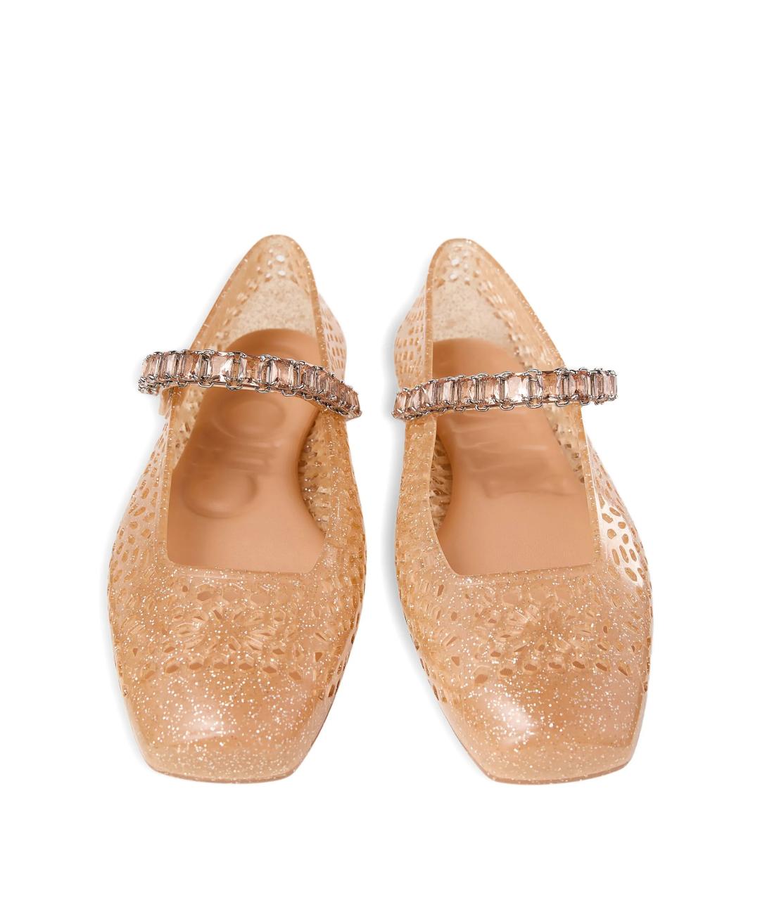 JIMMY CHOO Бежевые балетки, фото 4