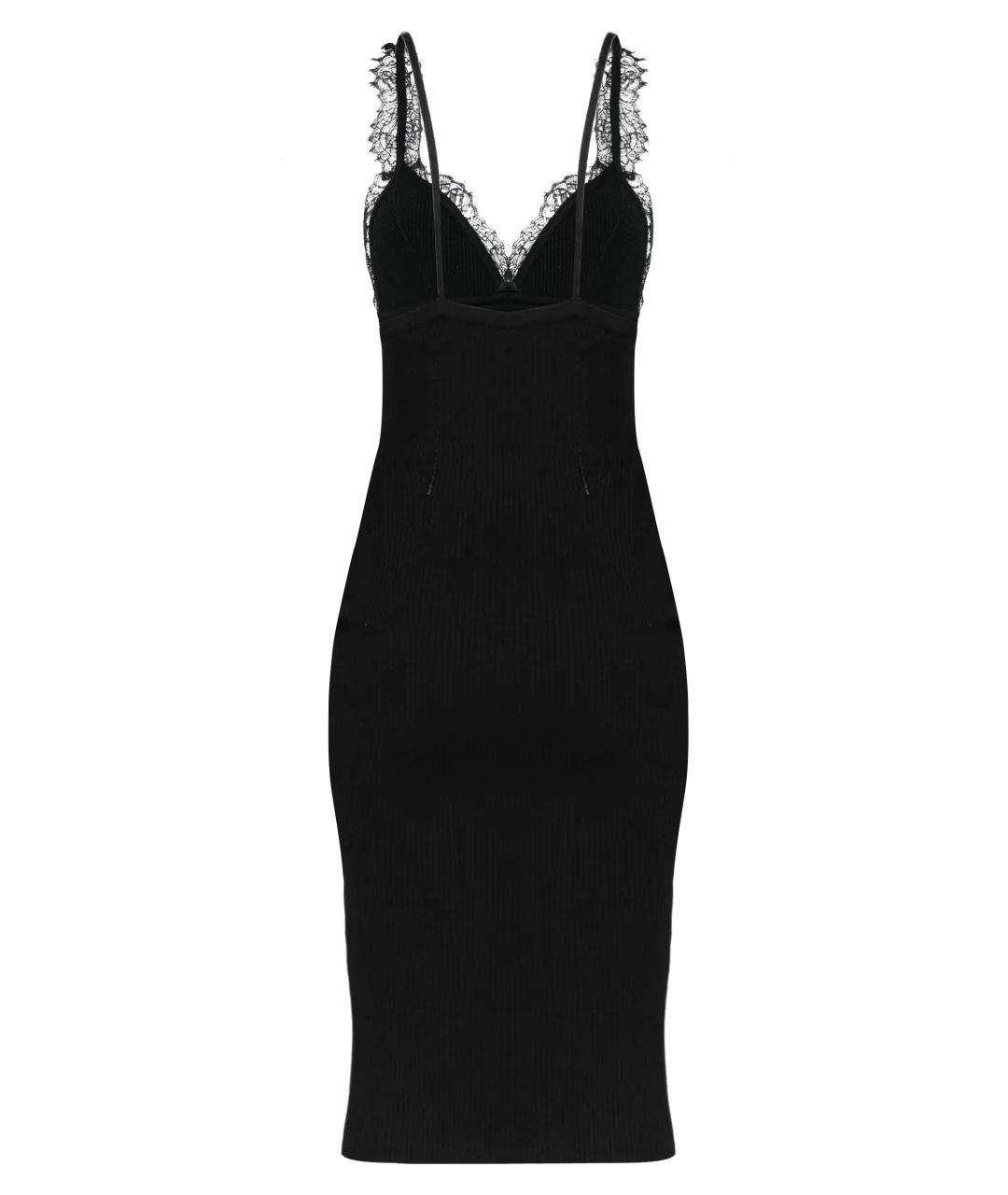 BLUMARINE Черное вискозное коктейльное платье, фото 3