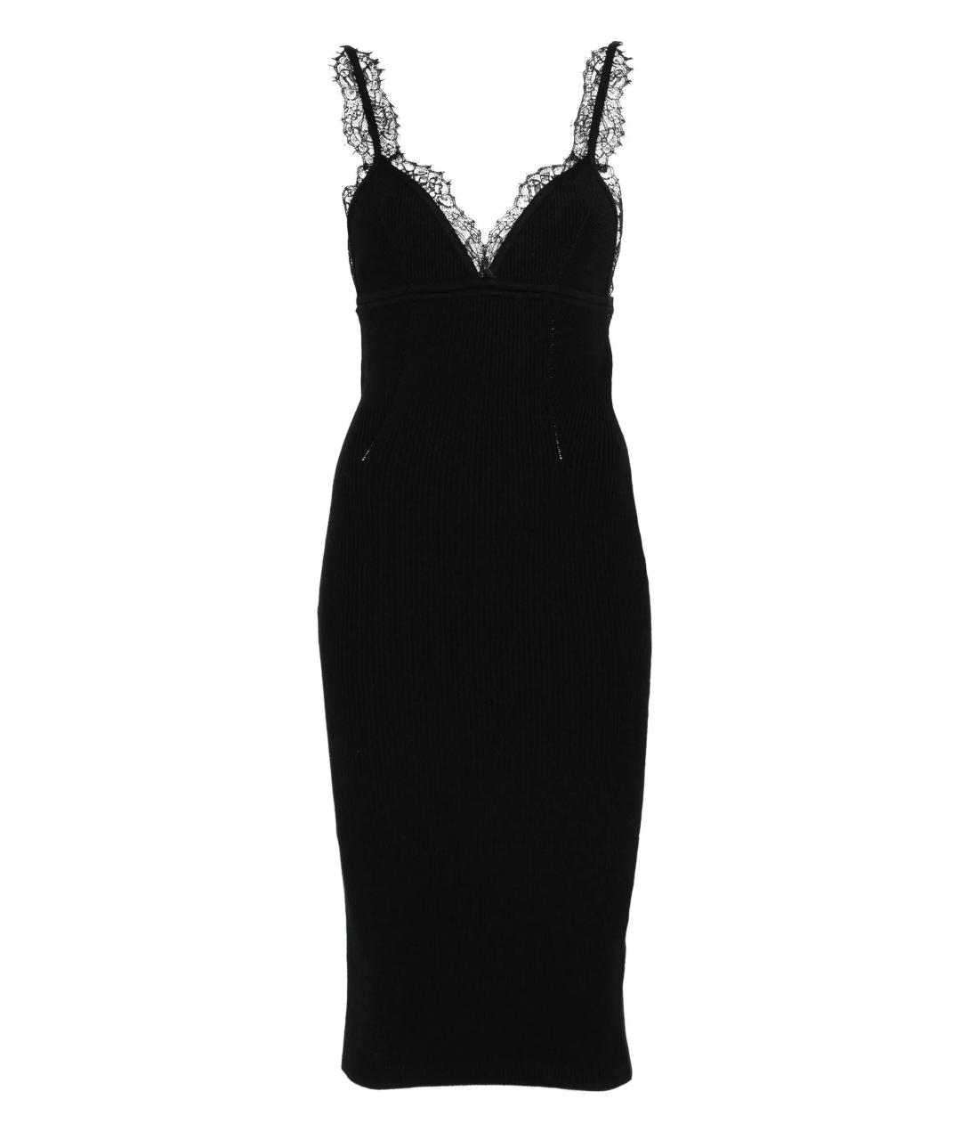 BLUMARINE Черное вискозное коктейльное платье, фото 1