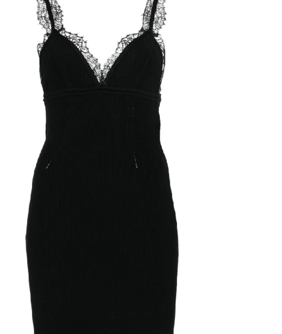BLUMARINE Черное вискозное коктейльное платье, фото 2