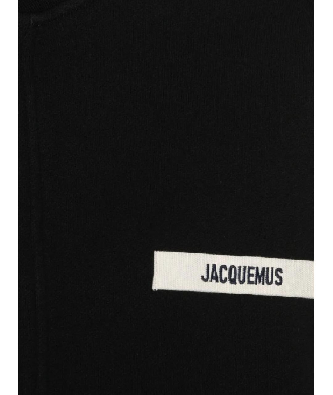JACQUEMUS Черный хлопковый кардиган, фото 2