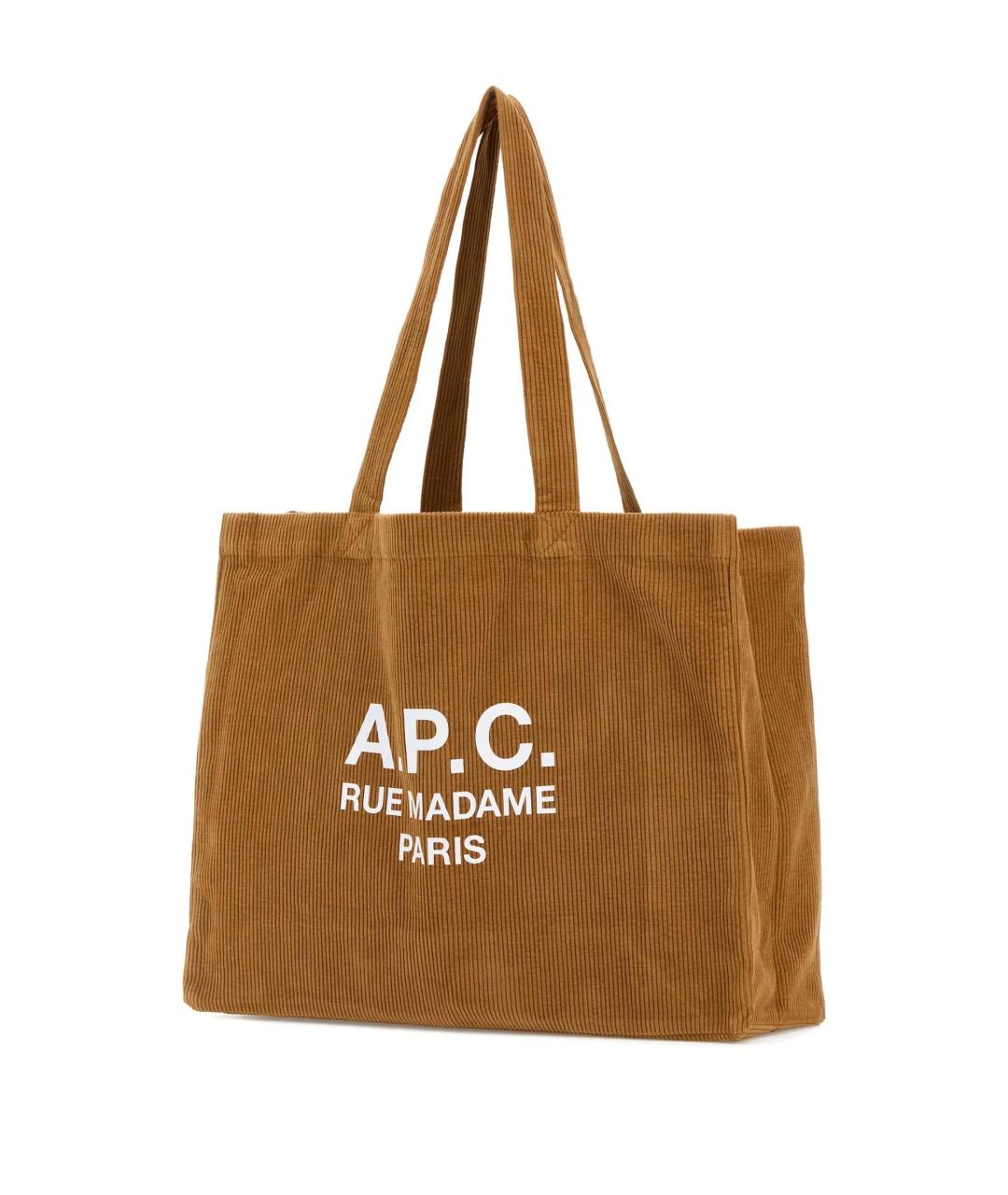 A.P.C. Коричневая сумка тоут, фото 2