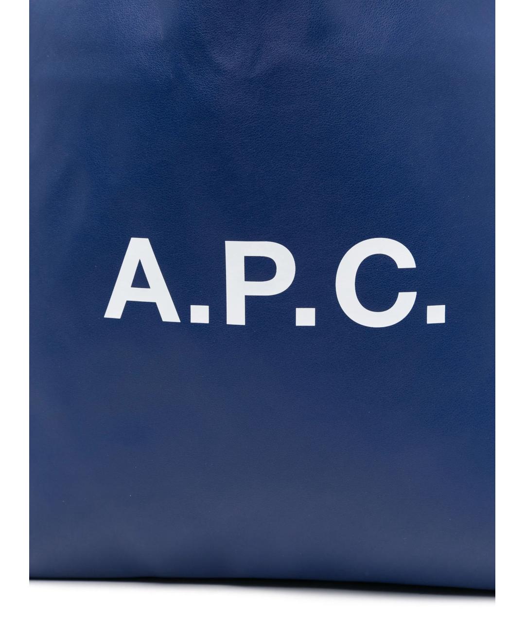 A.P.C. Синяя сумка тоут, фото 3