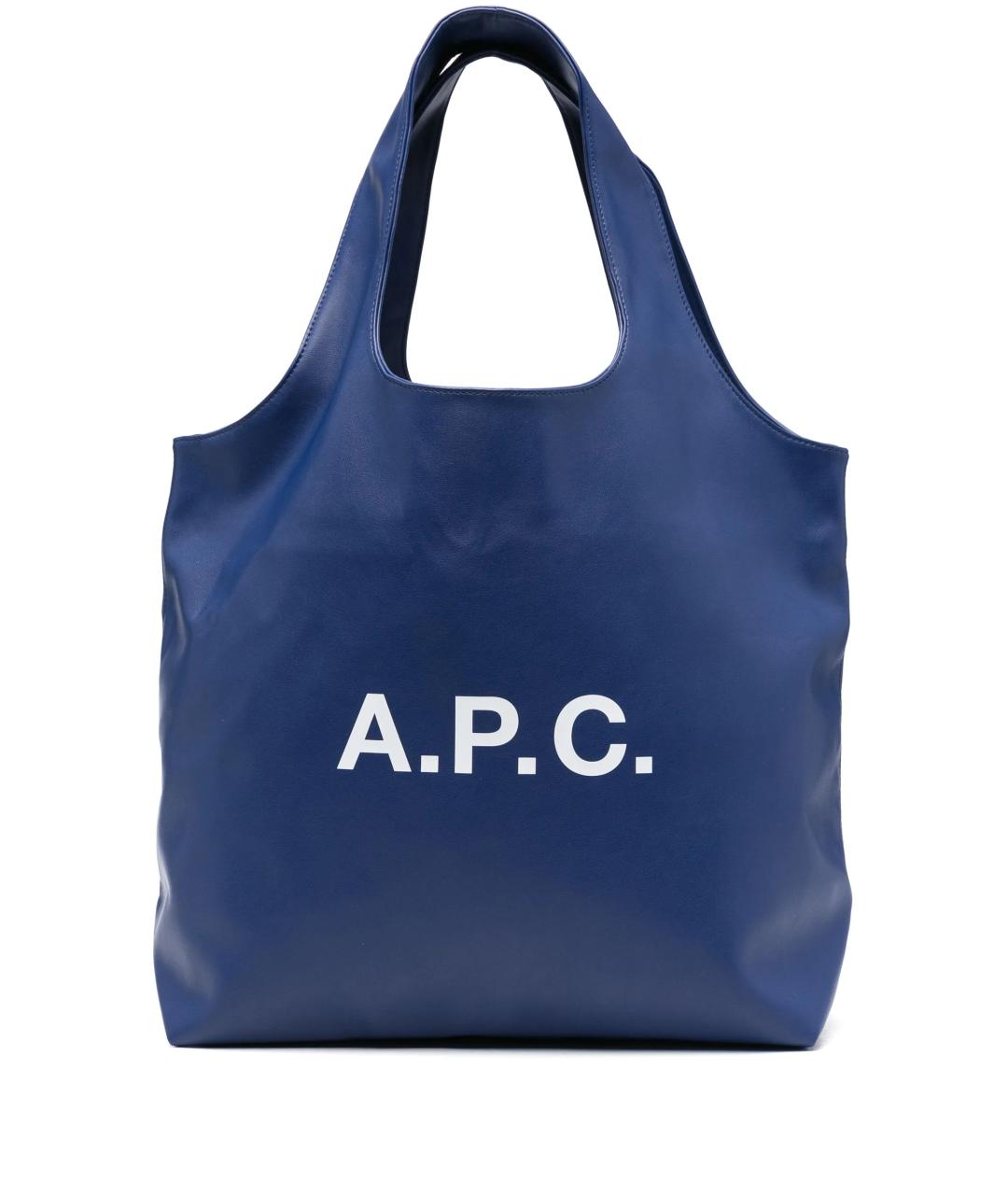 A.P.C. Синяя сумка тоут, фото 1