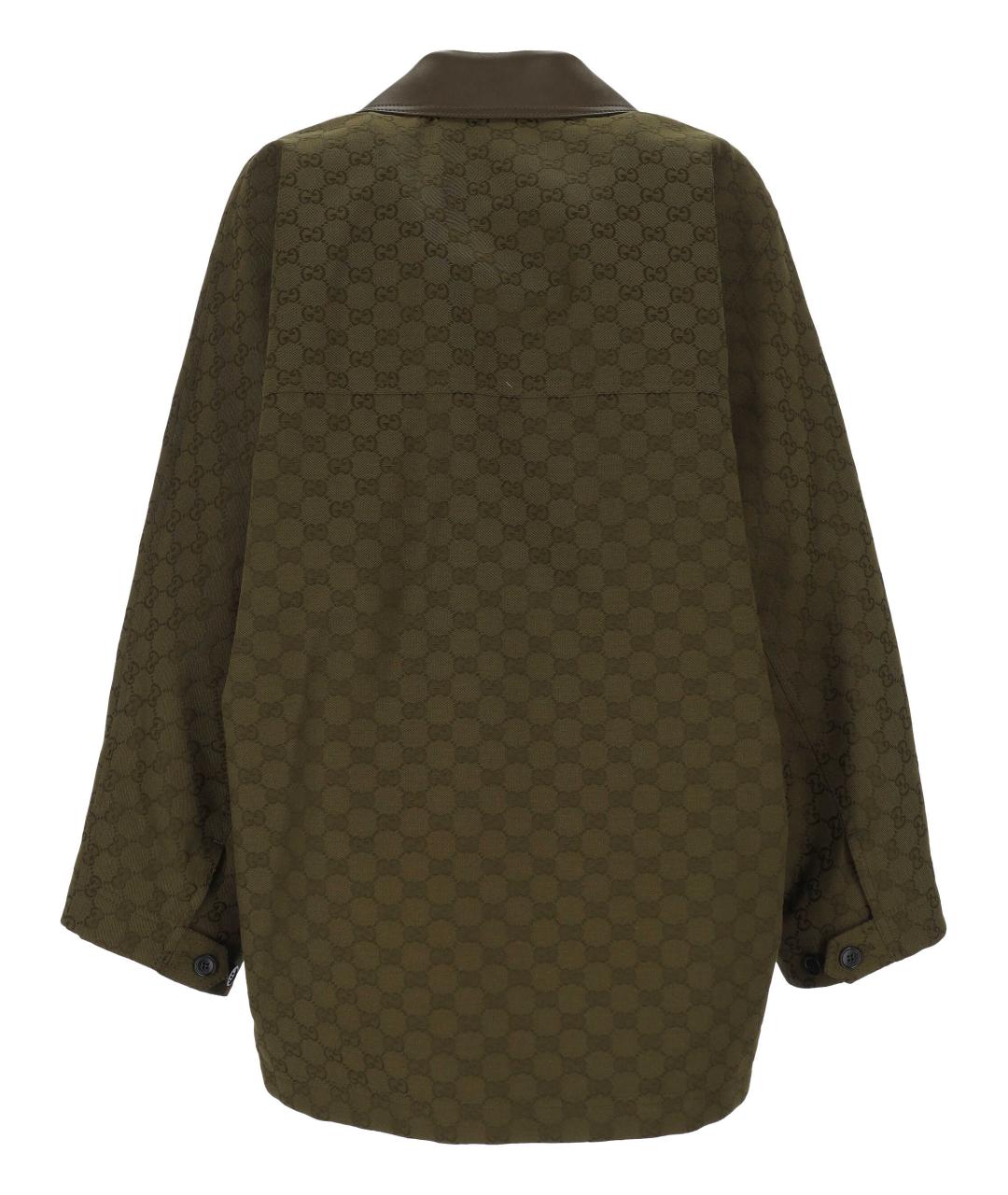 GUCCI Зеленая хлопковая куртка, фото 3