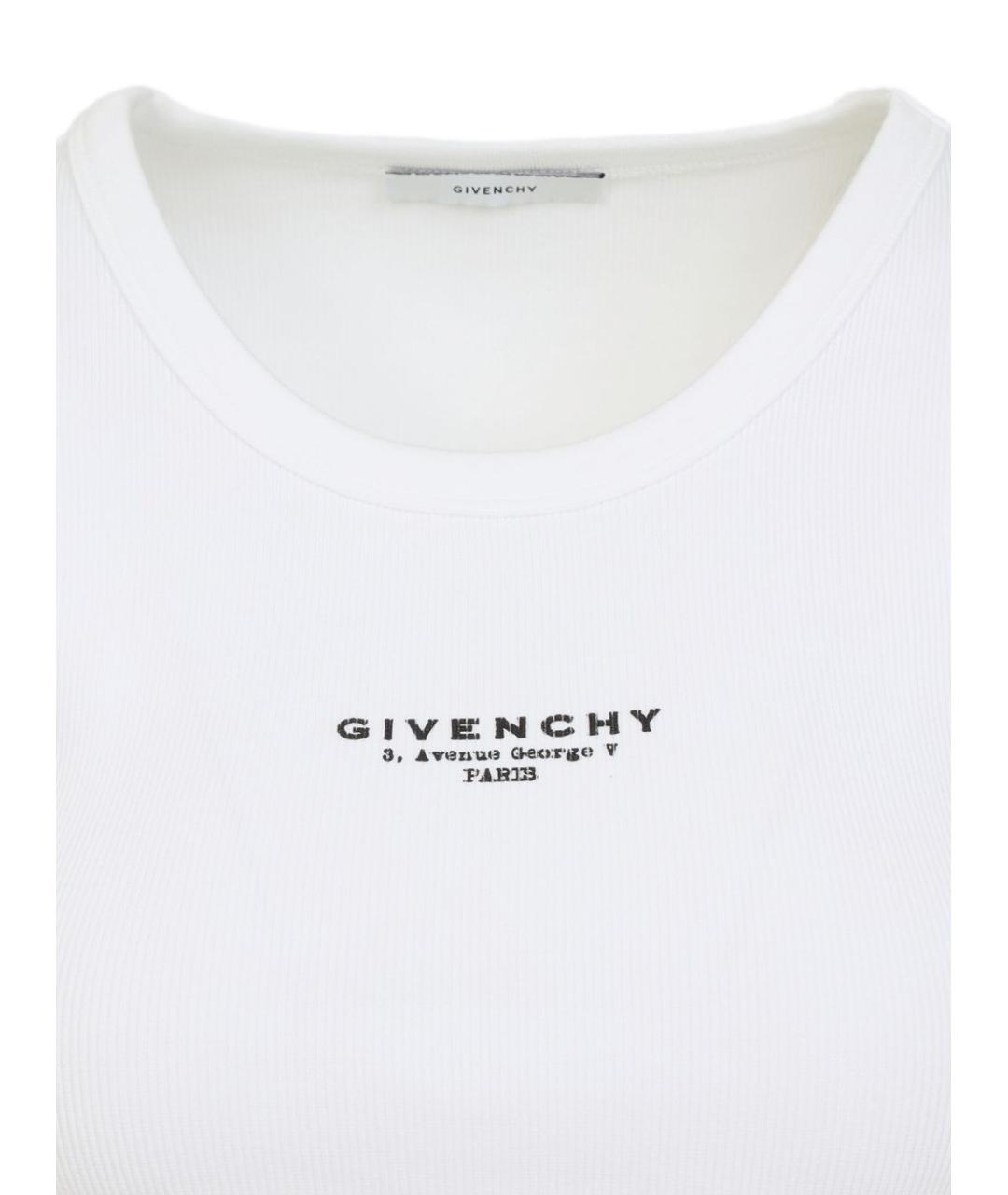 GIVENCHY Белая хлопковая майка, фото 2