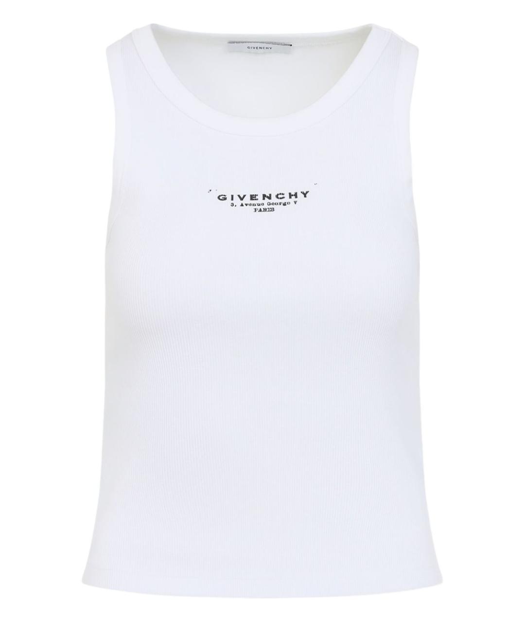 GIVENCHY Белая хлопковая майка, фото 1