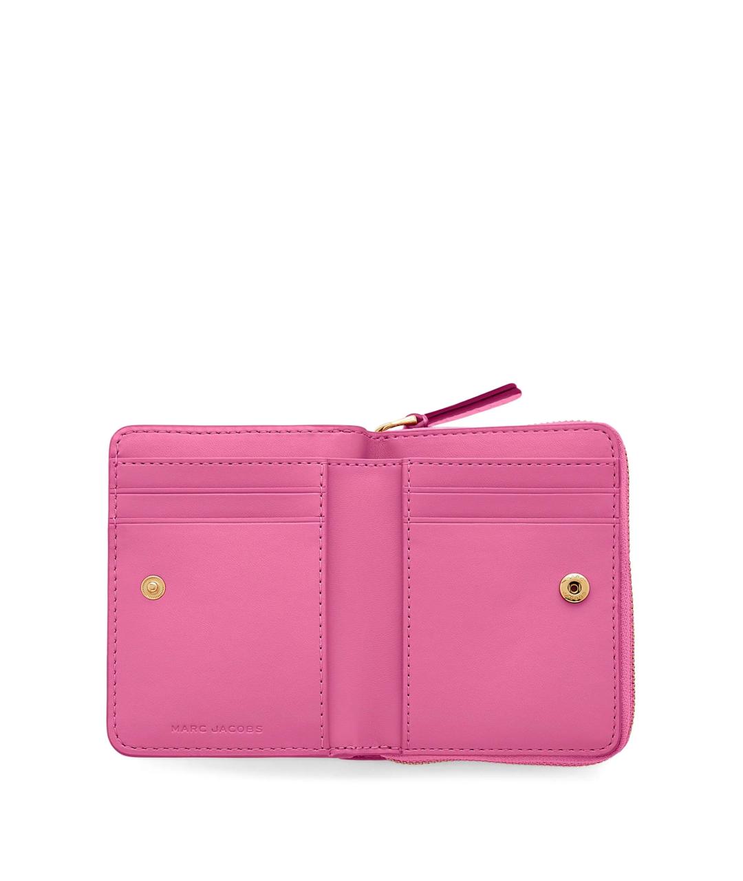 MARC JACOBS Розовый кожаный кошелек, фото 2