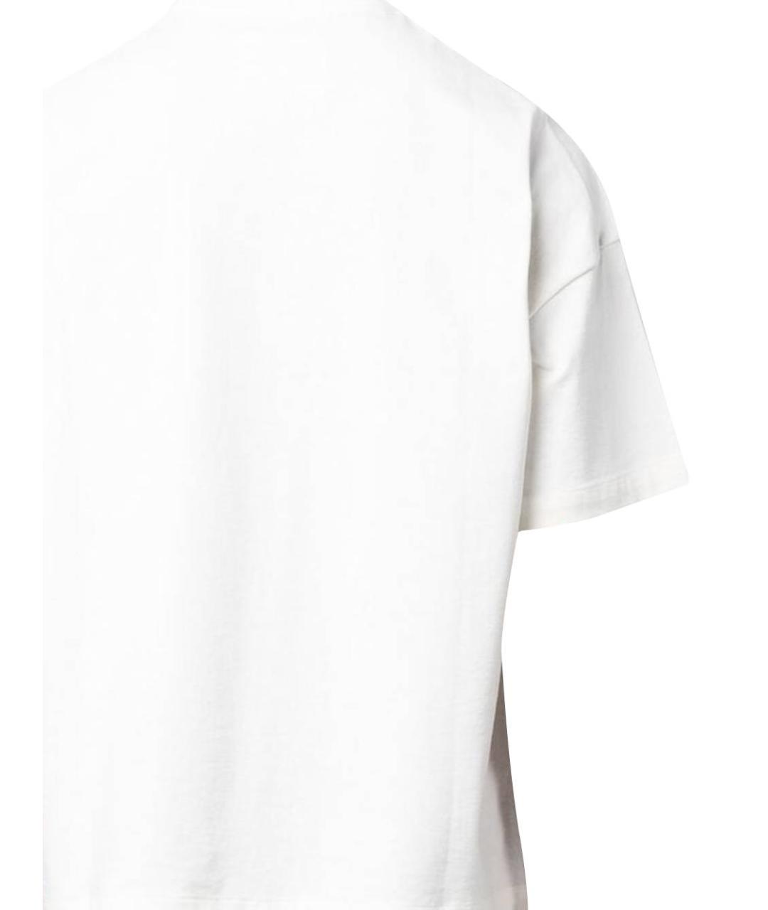 JIL SANDER Белая хлопковая футболка, фото 3