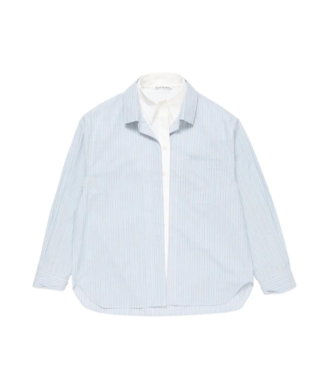 ACNE STUDIOS Голубая хлопковая рубашка, фото 1