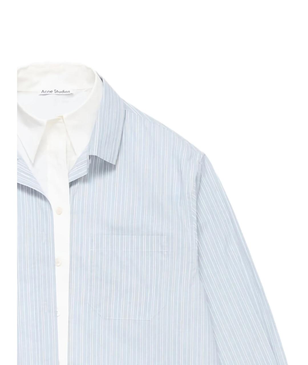 ACNE STUDIOS Голубая хлопковая рубашка, фото 2