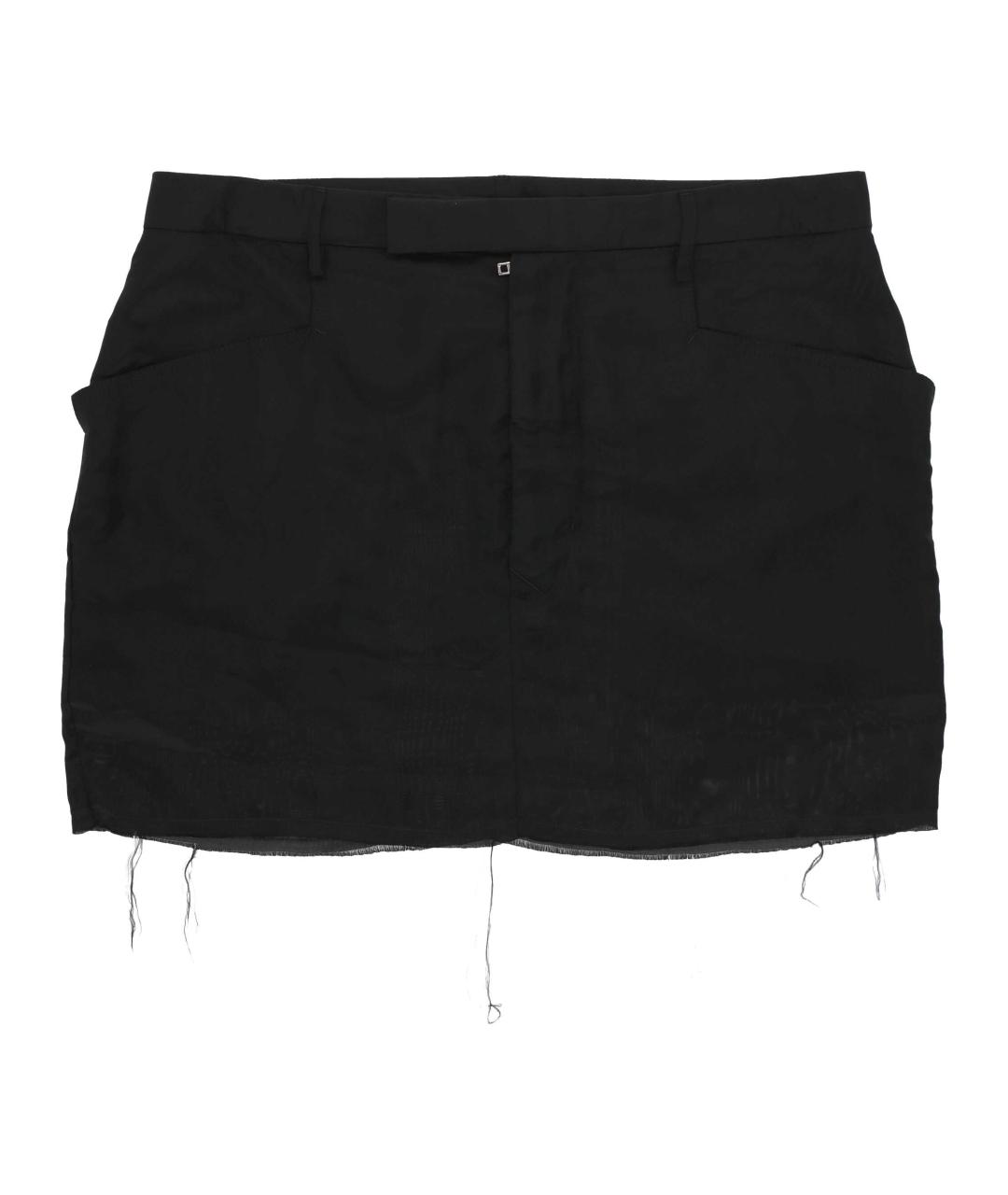 RICK OWENS Черная юбка мини, фото 1