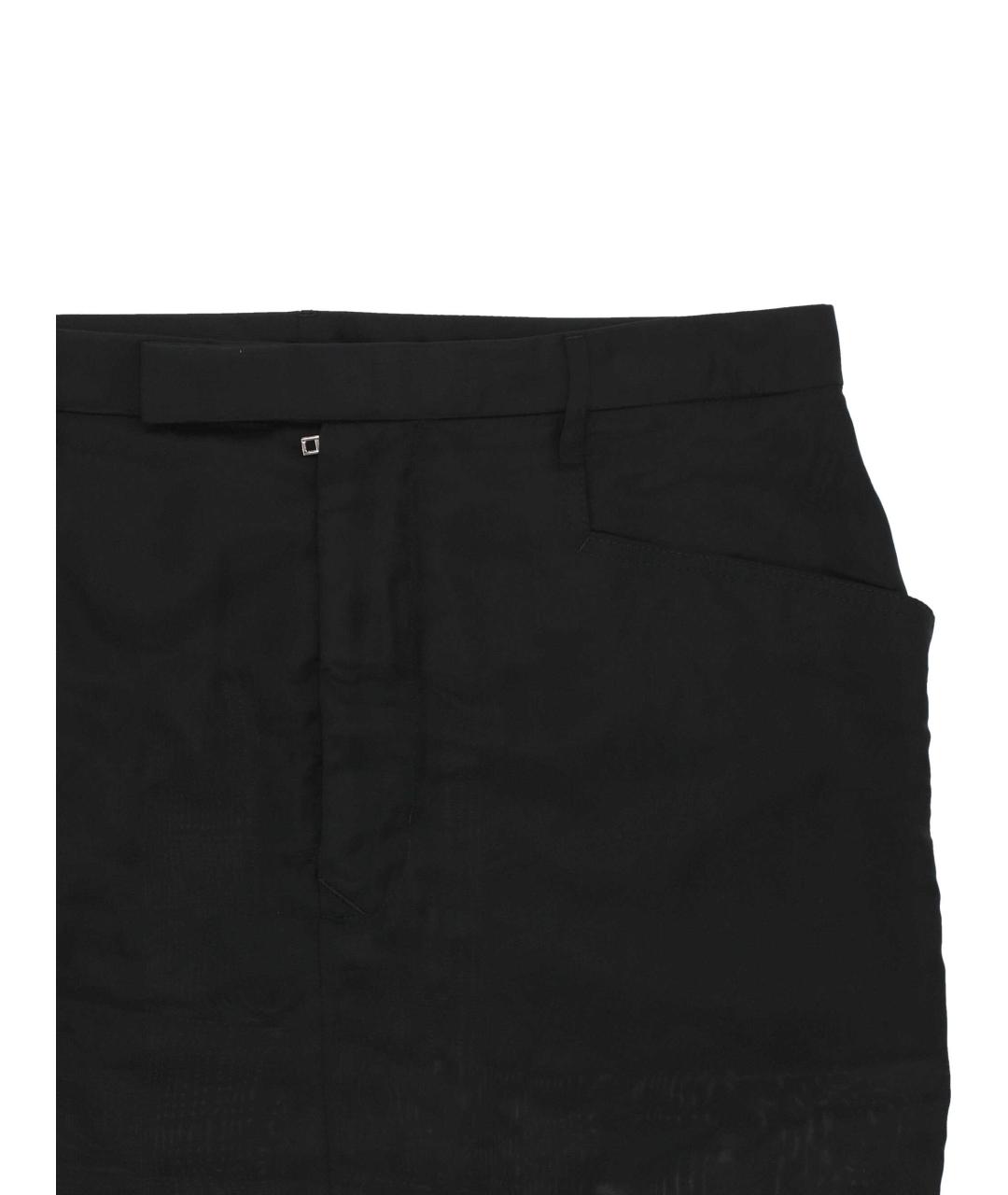 RICK OWENS Черная юбка мини, фото 2