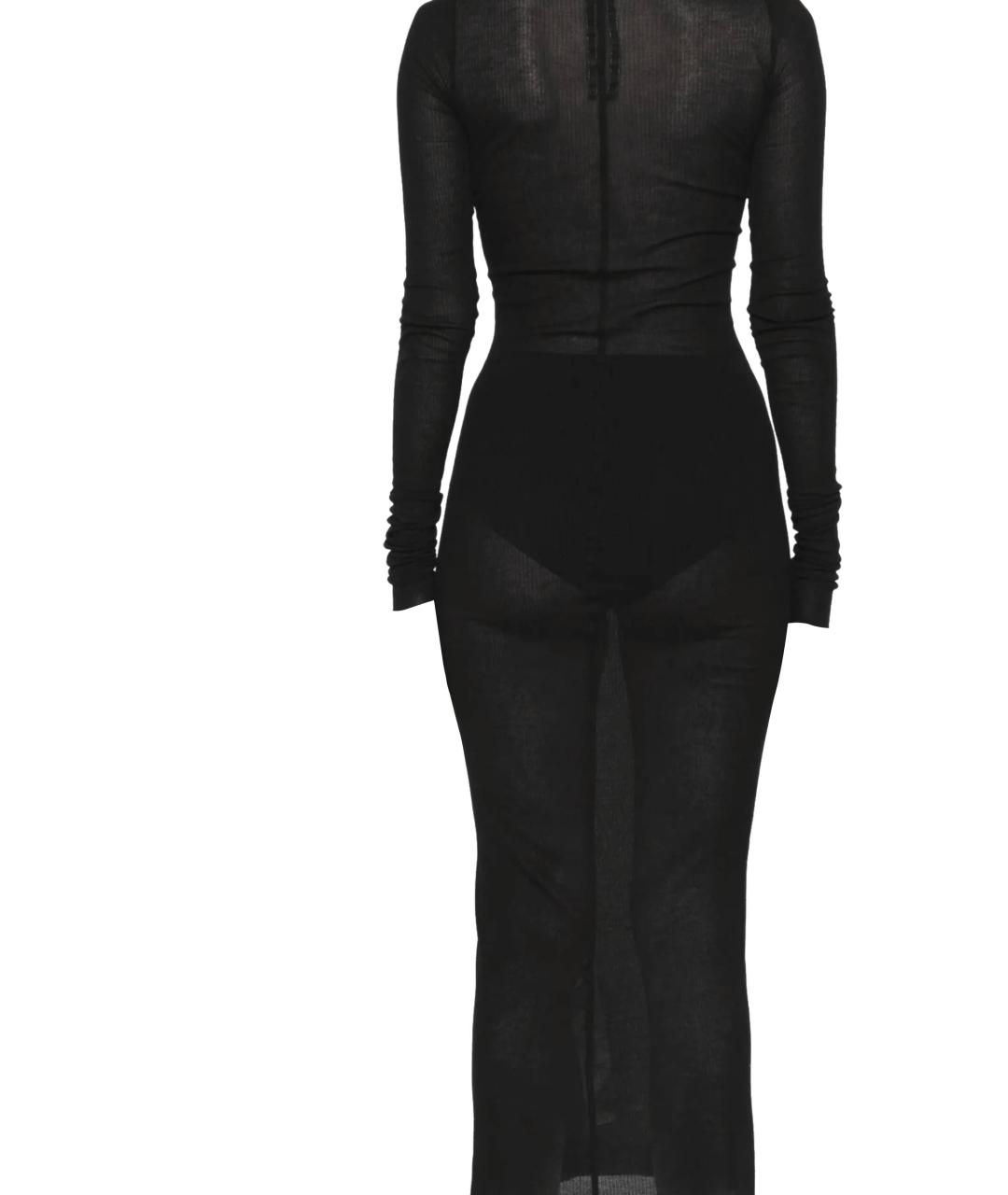RICK OWENS Черное вискозное платье, фото 3