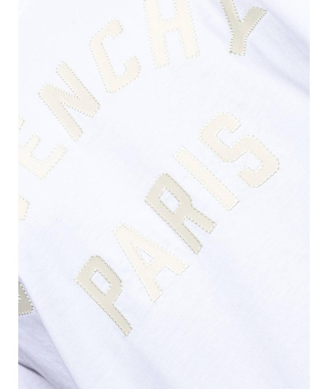 GIVENCHY Белая хлопковая футболка, фото 2
