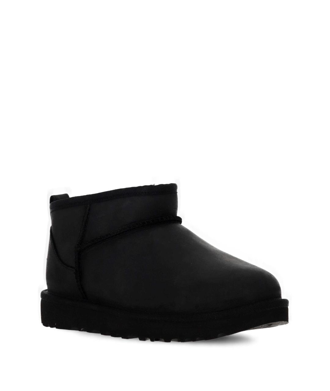 UGG AUSTRALIA Черные кожаные сапоги, фото 2