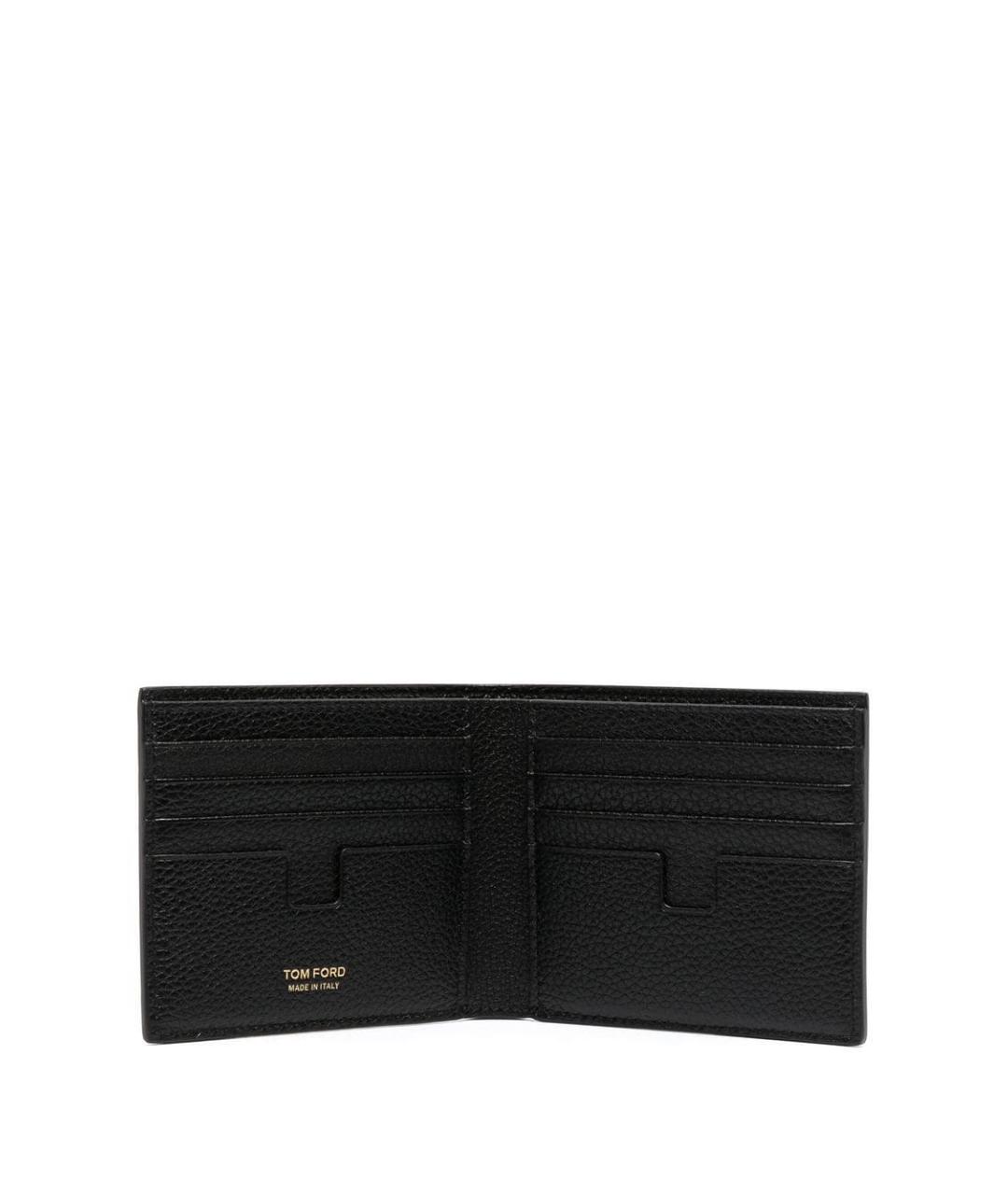 TOM FORD Черный кожаный кошелек, фото 2