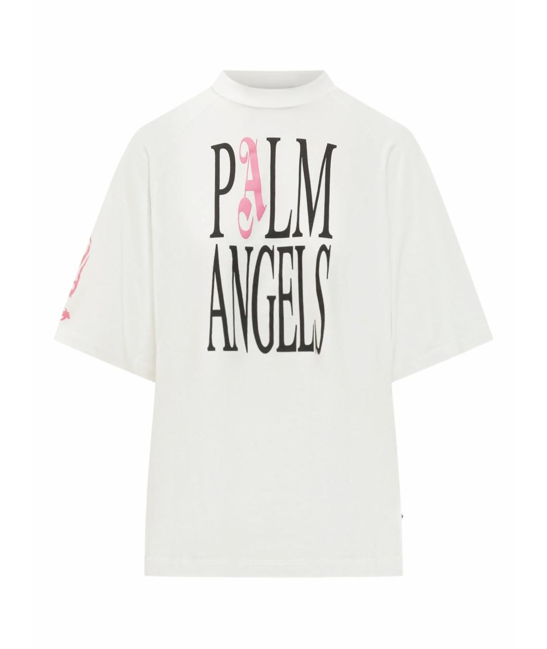 PALM ANGELS Белая хлопковая футболка, фото 1