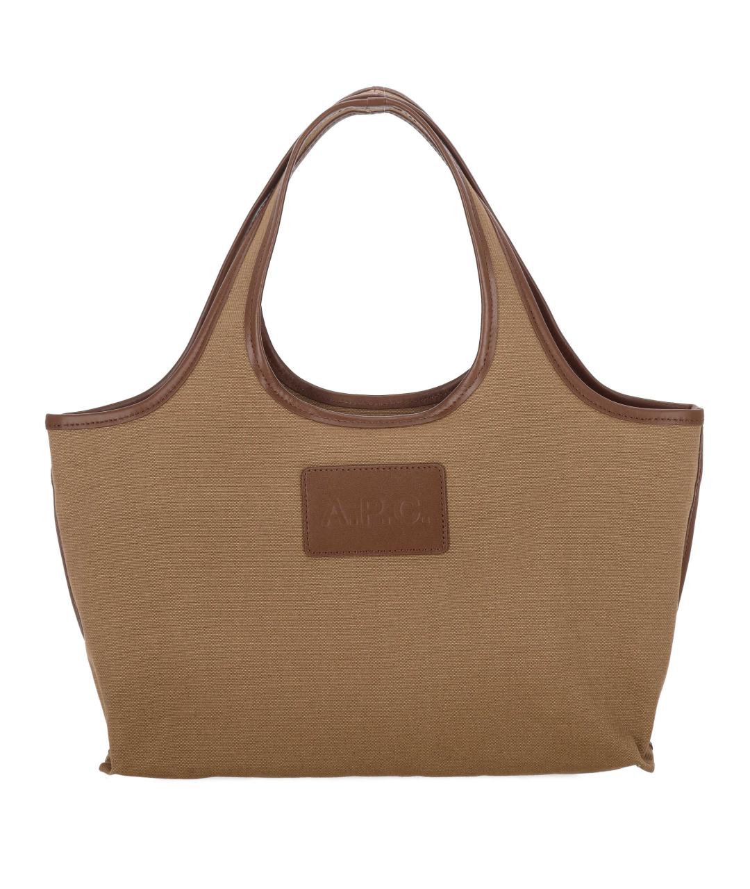 A.P.C. Коричневая сумка тоут, фото 1