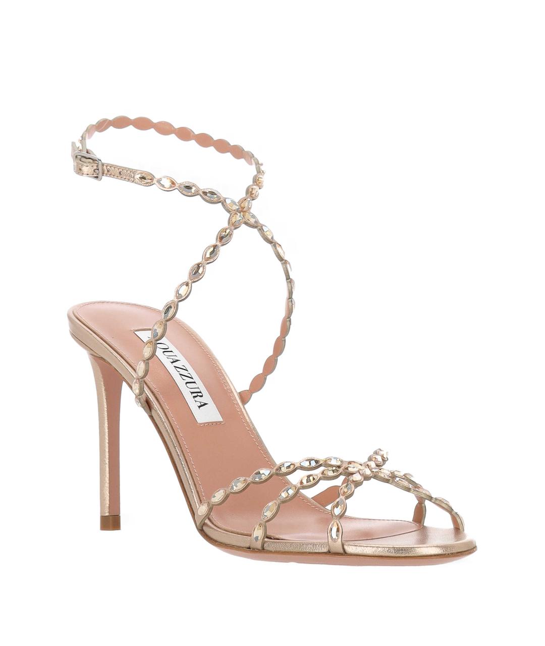 AQUAZZURA Мульти кожаные босоножки, фото 2