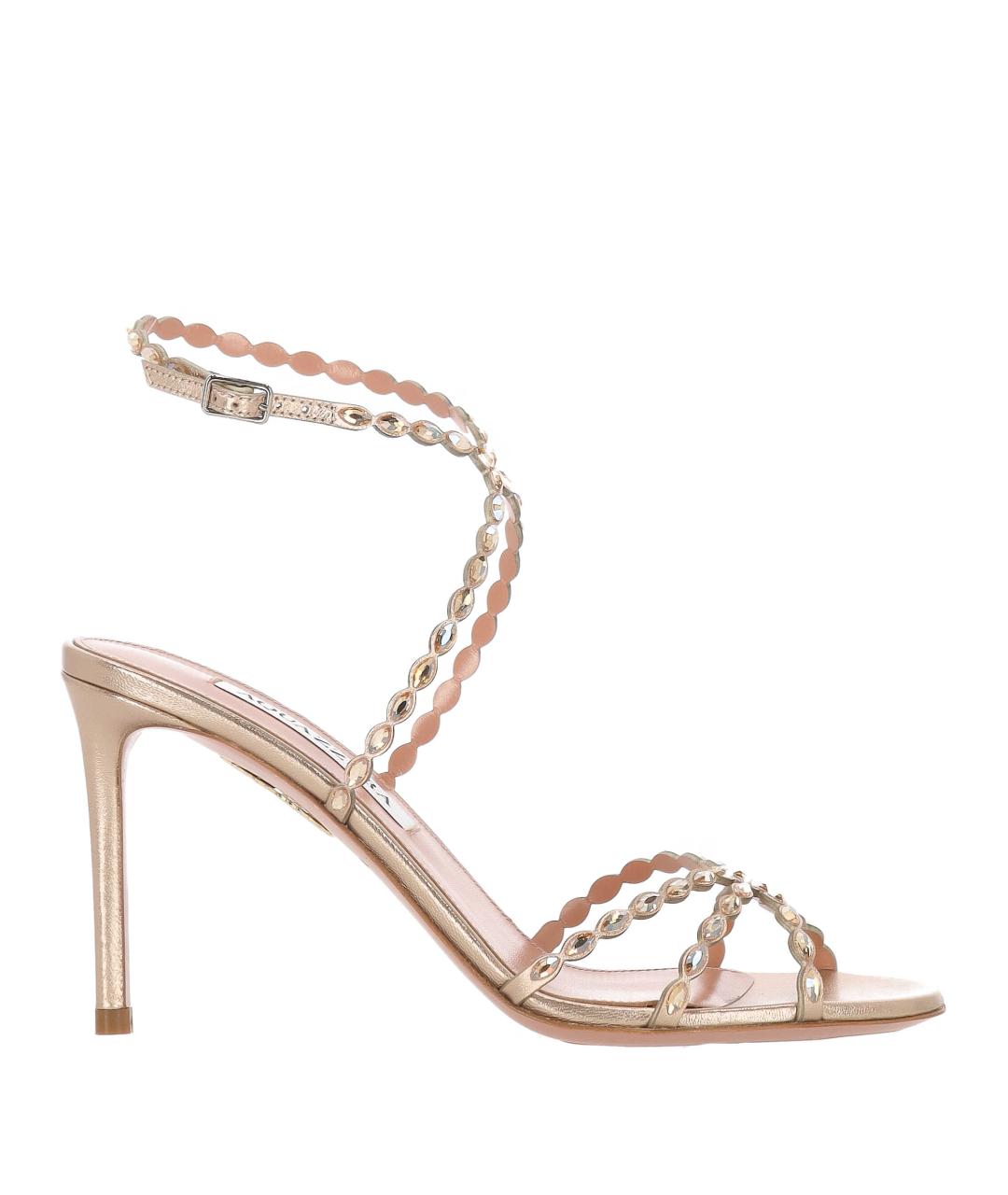 AQUAZZURA Мульти кожаные босоножки, фото 1