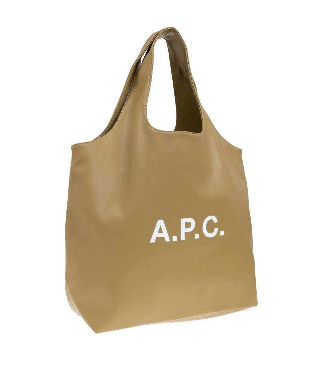 A.P.C. Зеленая сумка тоут, фото 2