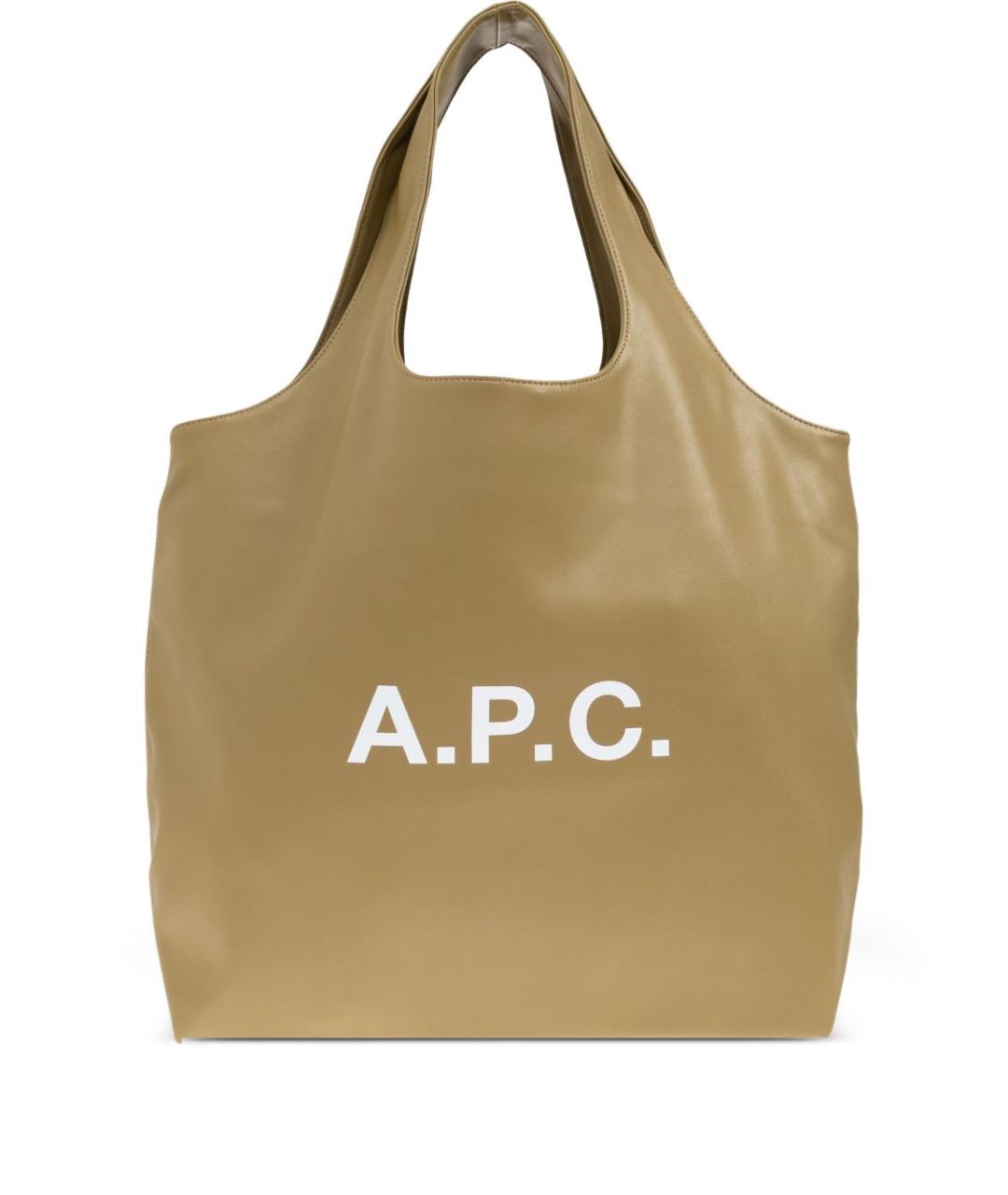 A.P.C. Зеленая сумка тоут, фото 1
