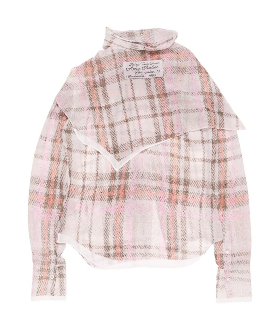 ACNE STUDIOS Розовая шелковая блузы, фото 3