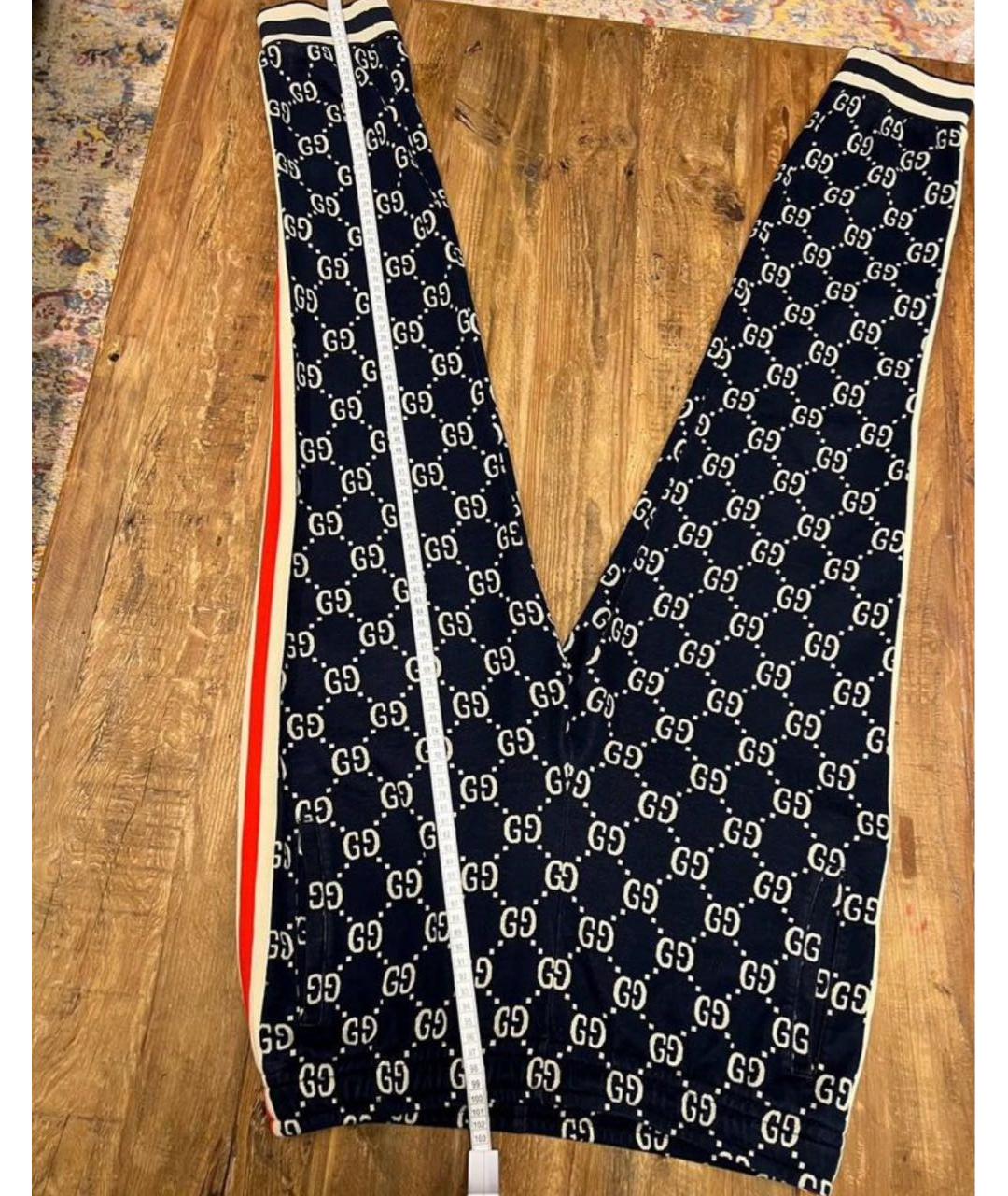 GUCCI Темно-синий хлопковый спортивный костюм, фото 8