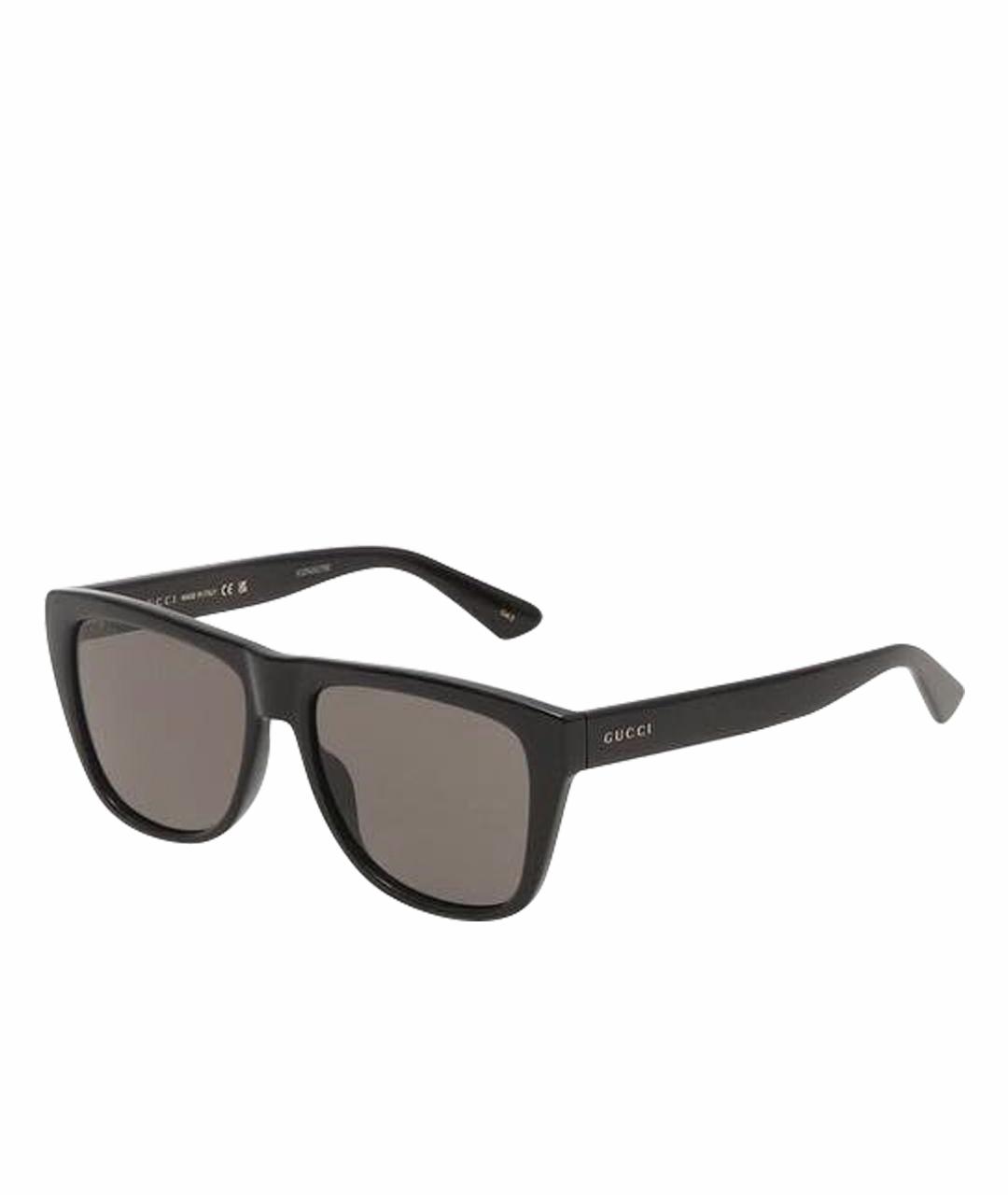GUCCI Черные пластиковые солнцезащитные очки, фото 1