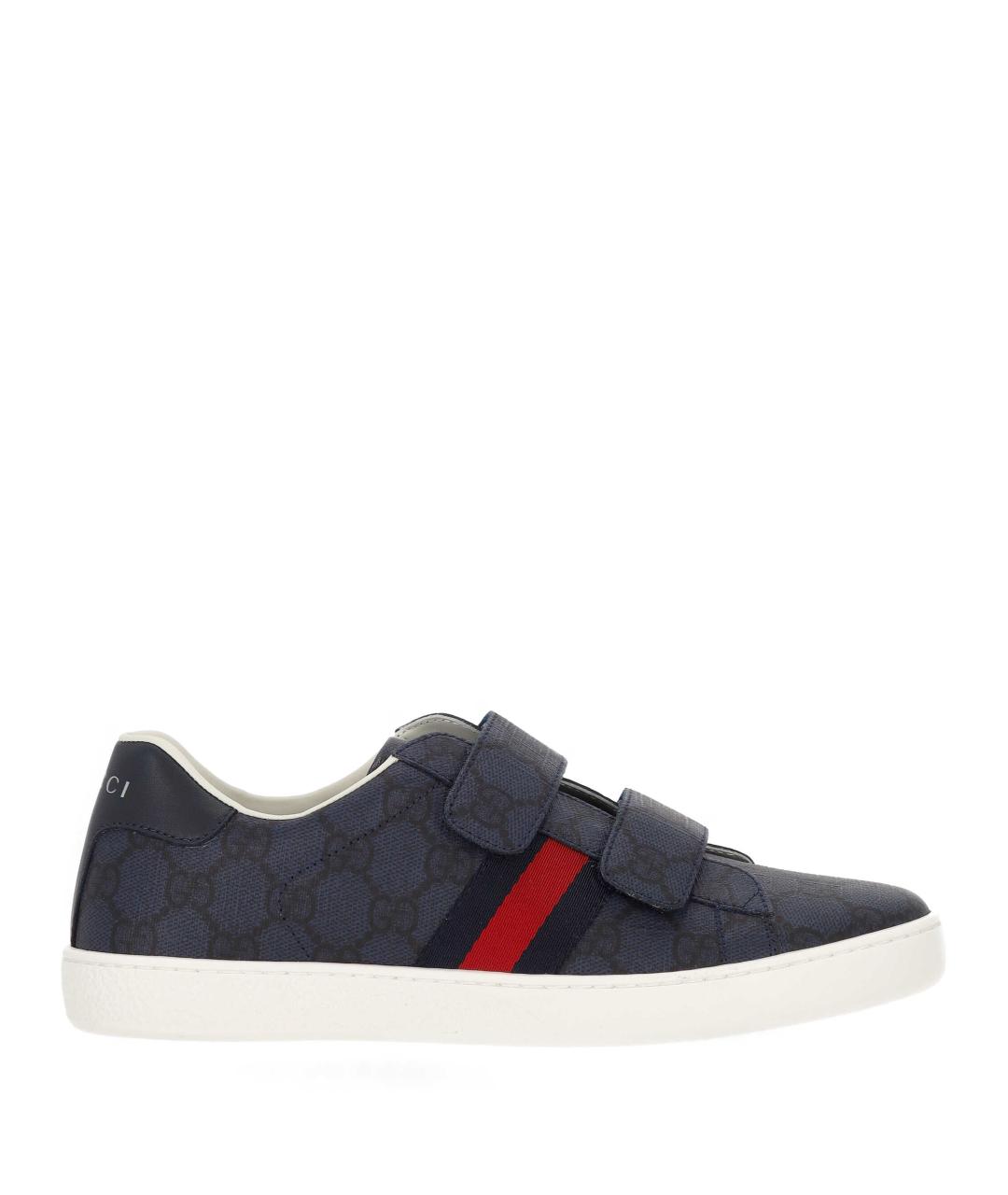 GUCCI Темно-синие кеды, фото 1