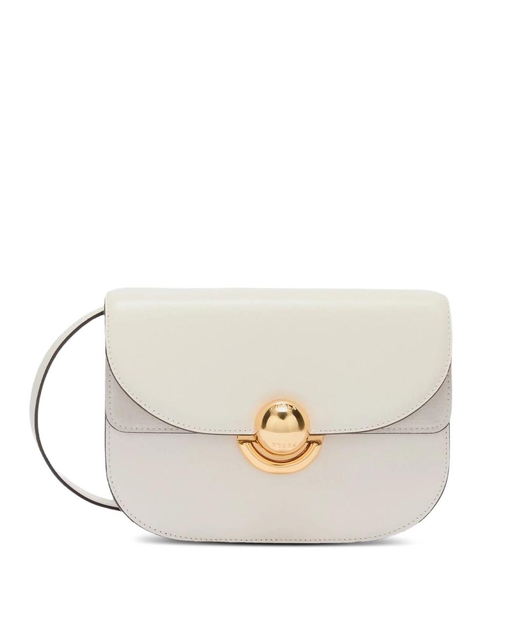 FURLA Бежевая кожаная сумка через плечо, фото 1