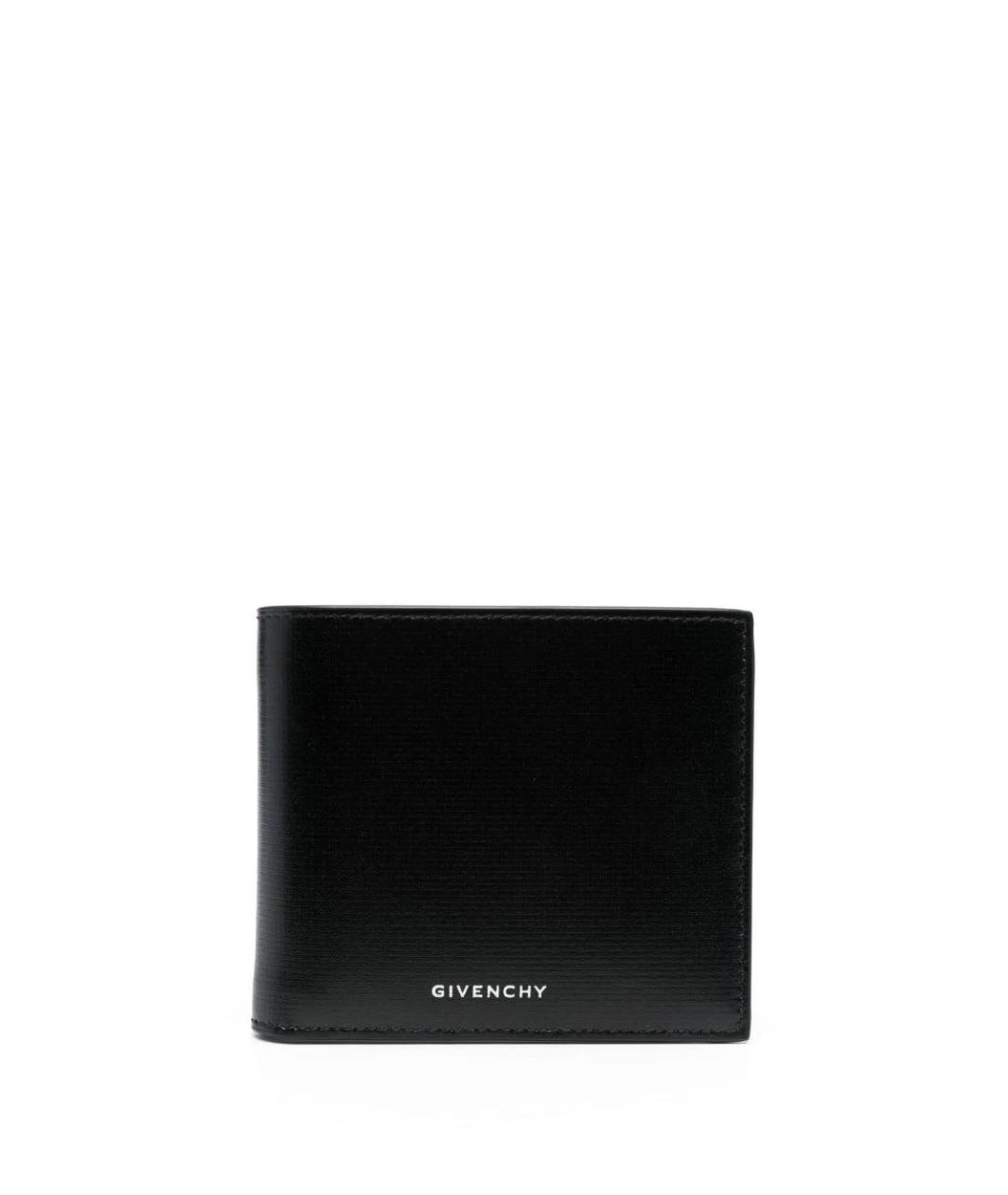 GIVENCHY Черный кожаный кошелек, фото 1
