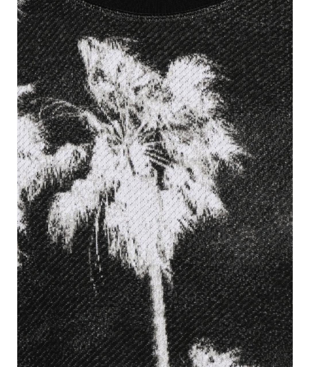 PALM ANGELS Черный хлопковый джемпер / свитер, фото 2