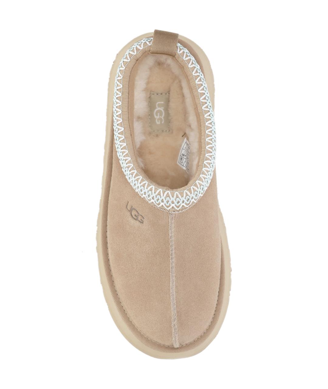 UGG AUSTRALIA Бежевые замшевые сабо, фото 4