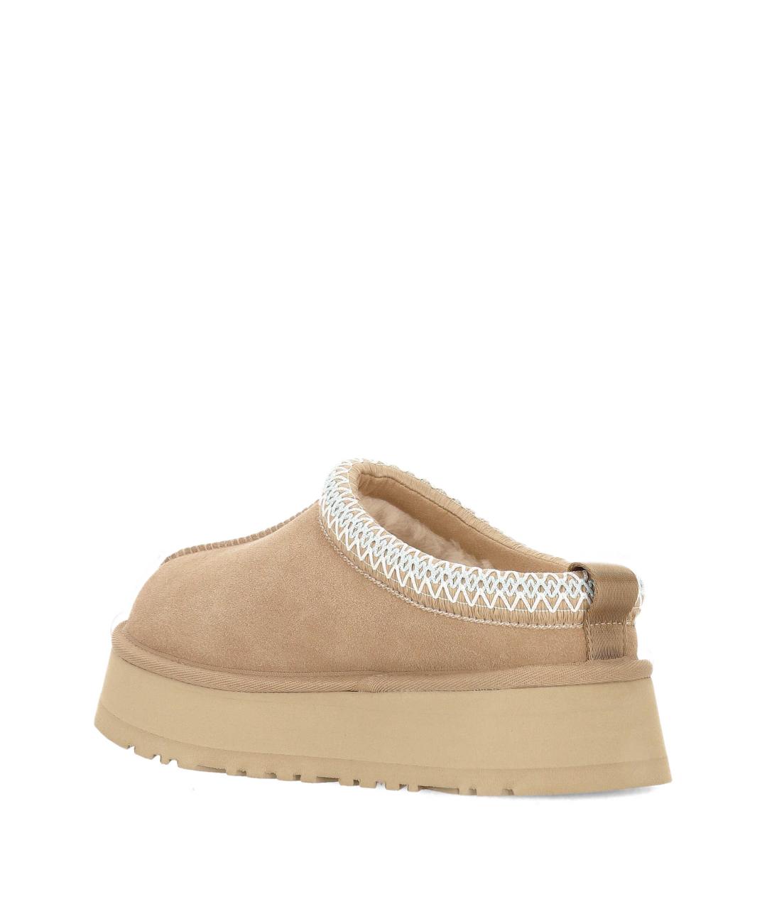 UGG AUSTRALIA Бежевые замшевые сабо, фото 3