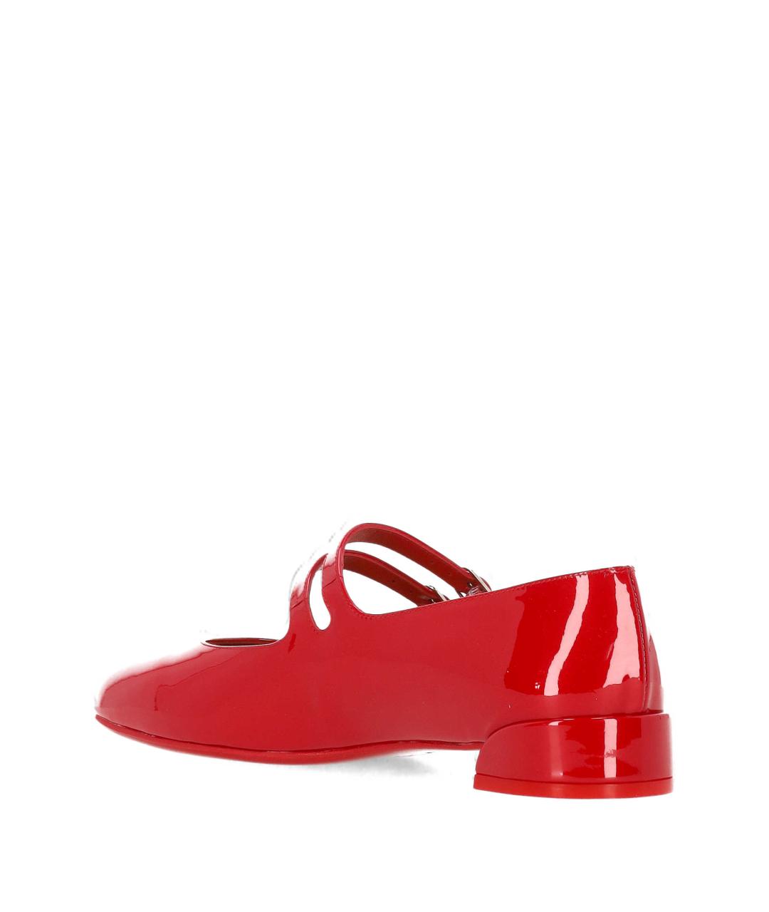 CHRISTIAN LOUBOUTIN Красные балетки из лакированной кожи, фото 3