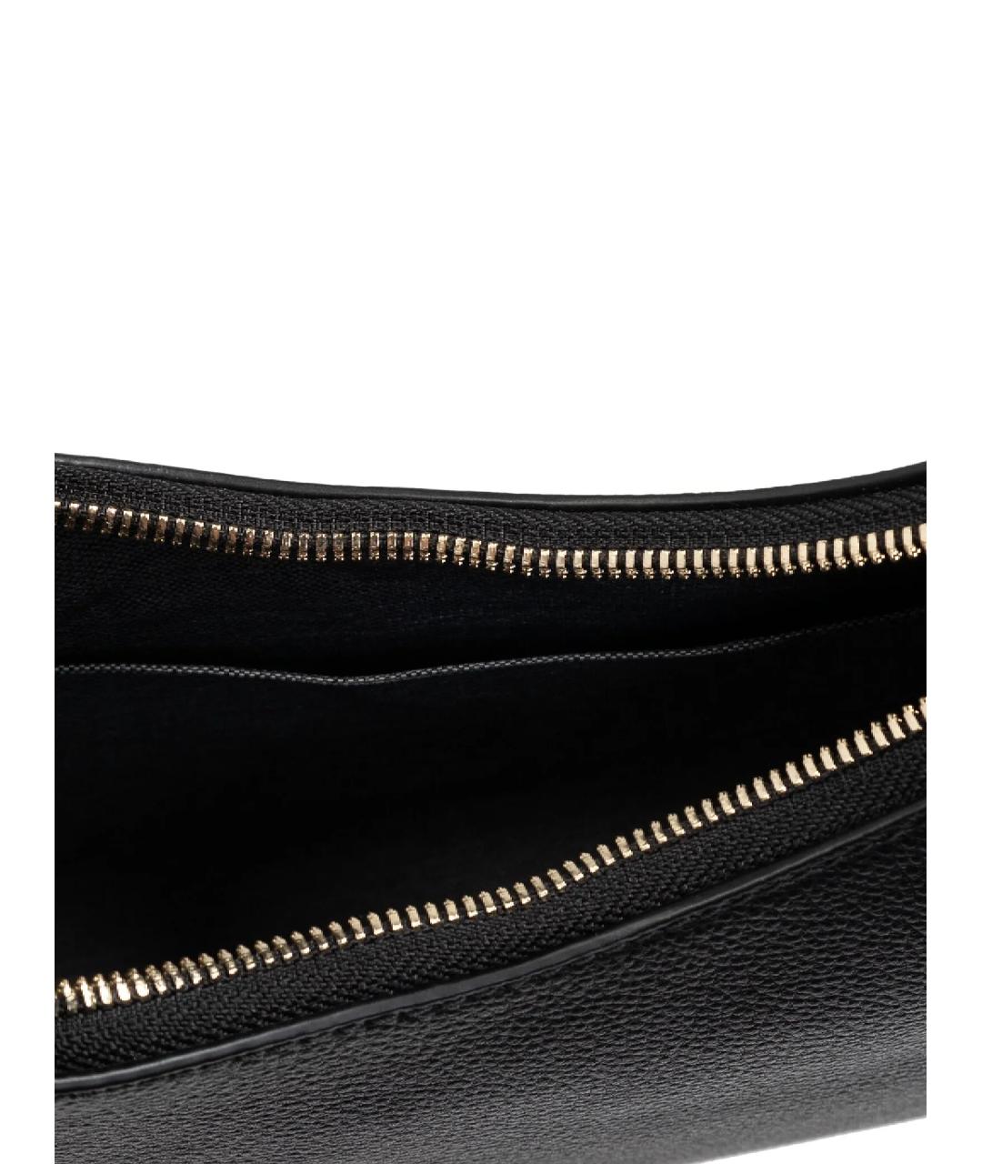 FURLA Черная кожаная сумка через плечо, фото 5