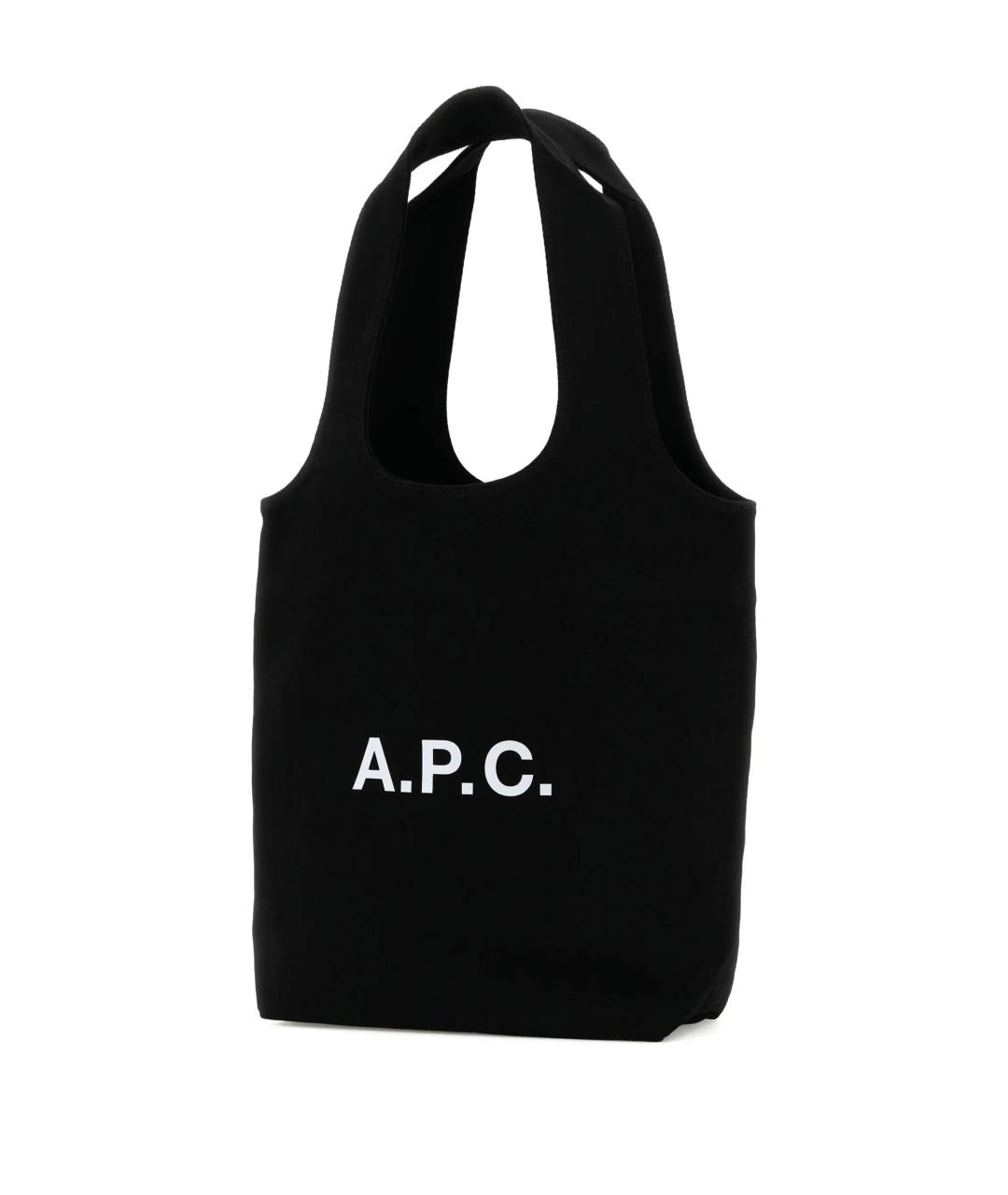 A.P.C. Черная сумка тоут, фото 2