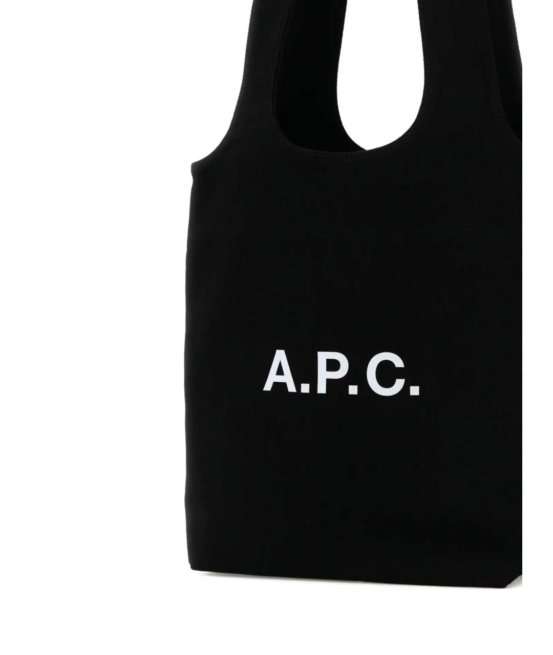 A.P.C. Черная сумка тоут, фото 4