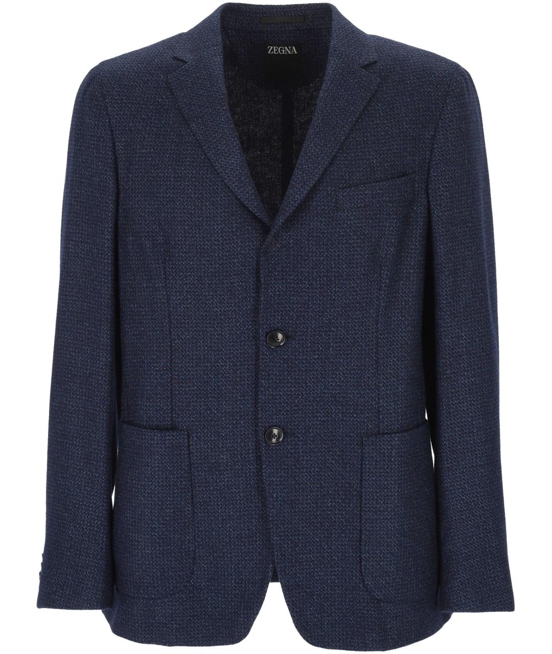 ZEGNA Темно-синий пиджак, фото 1
