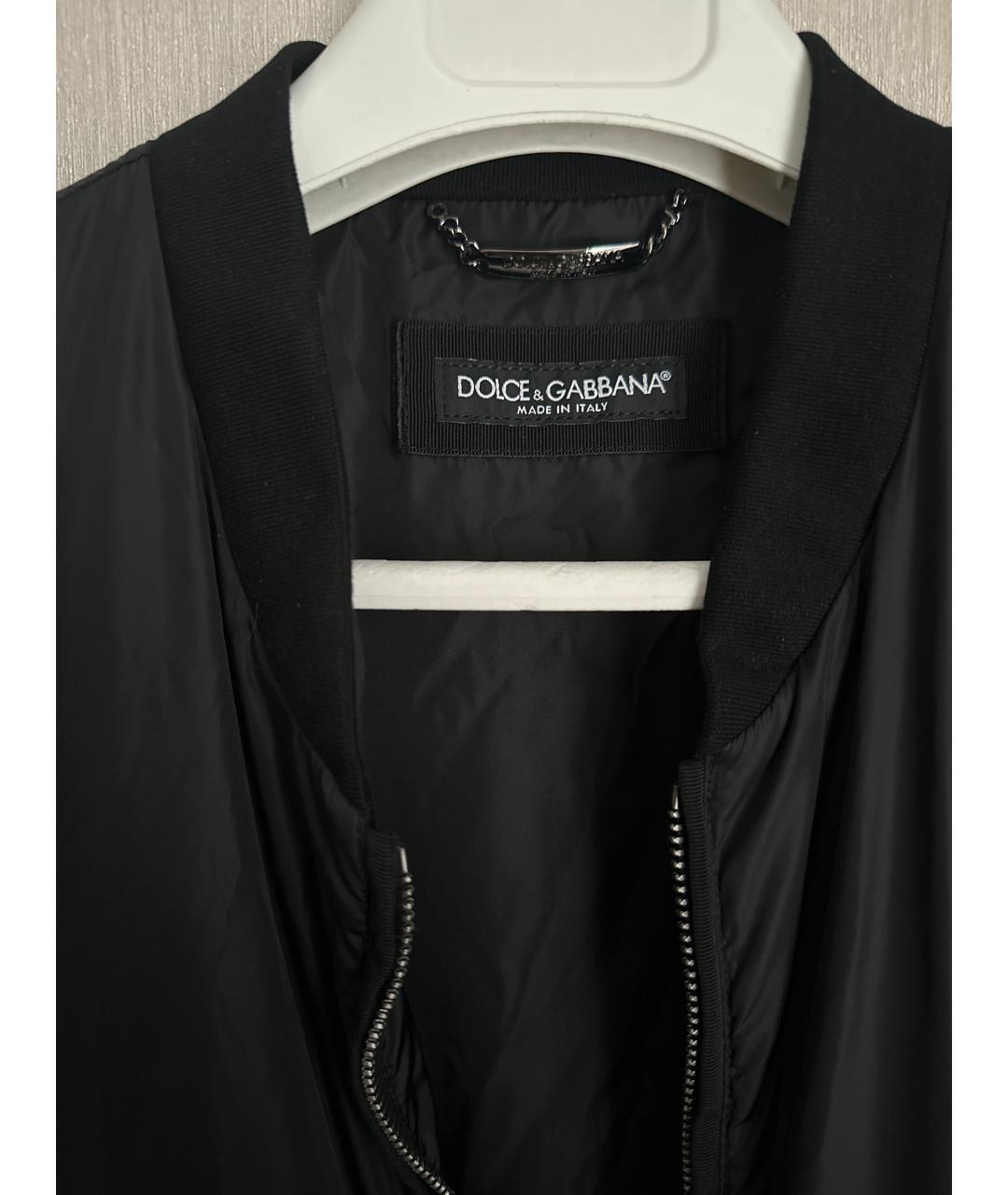DOLCE&GABBANA Черная полиамидовая куртка, фото 3