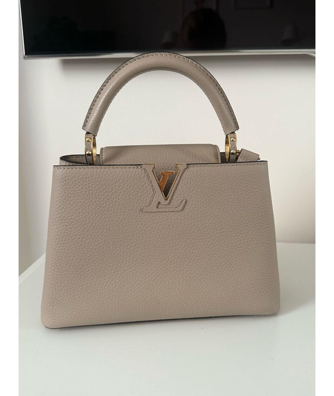 LOUIS VUITTON Кожаная сумка с короткими ручками, фото 6