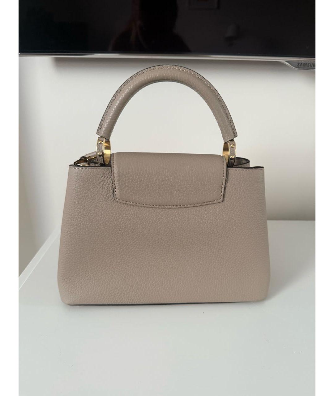 LOUIS VUITTON Кожаная сумка с короткими ручками, фото 3