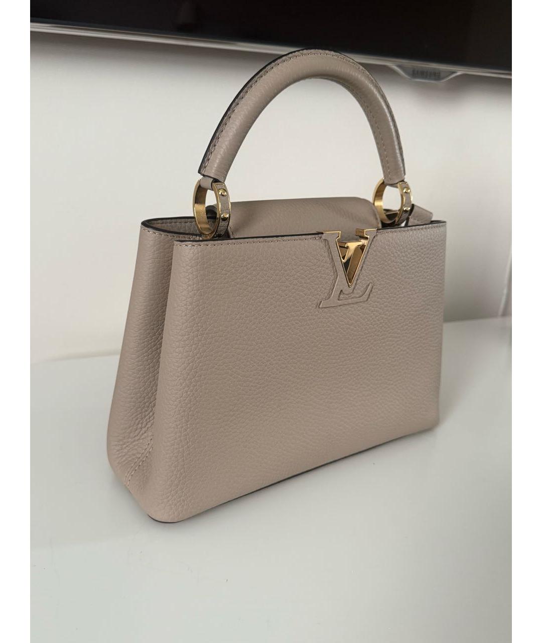 LOUIS VUITTON Кожаная сумка с короткими ручками, фото 2